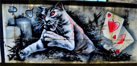 Fotografía de un grafiti ubicado en Narón