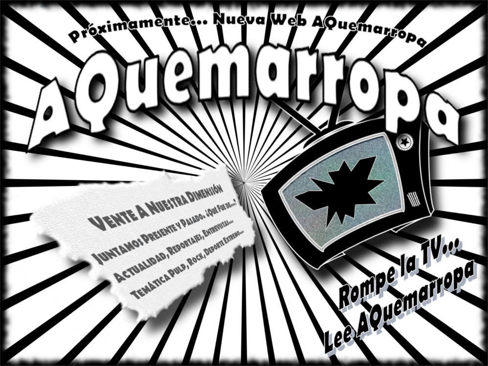 Dibujo de una TV rota, logo de la web AQuemarropa