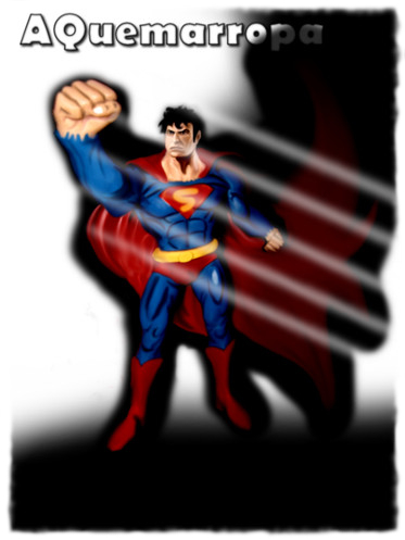 Art sobre Superman para ilustrar sus 75 años de vida