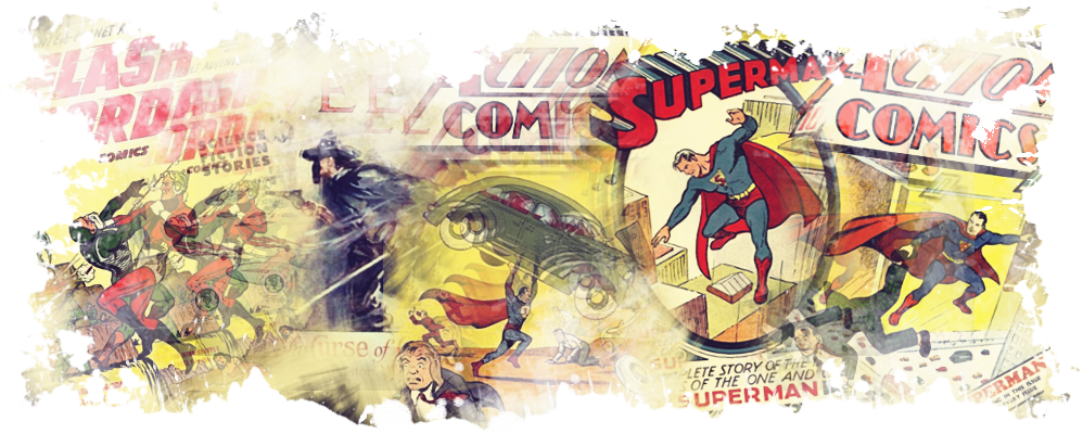 Portada del primer Superman, de Flash Gordon y El Zorro