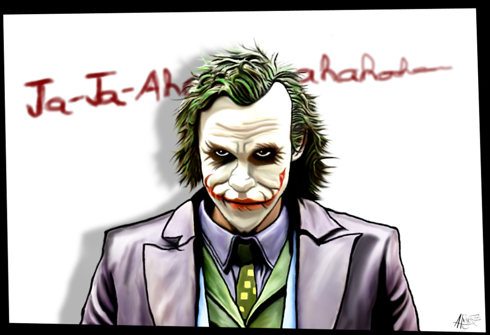 Dibujo de El Joker siniestro y oscuro