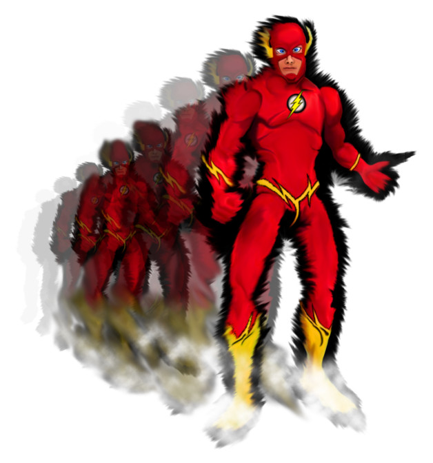 Fan Artwork sobre The Flash