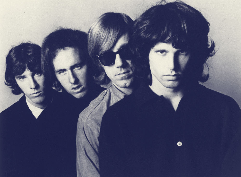 Fotografía de los integrantes de The Doors 