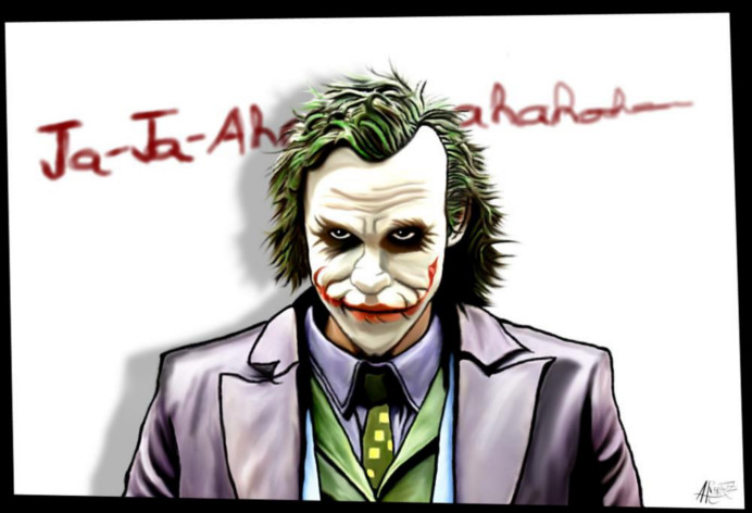 Dibujo de El Joker de El Caballero Oscuro