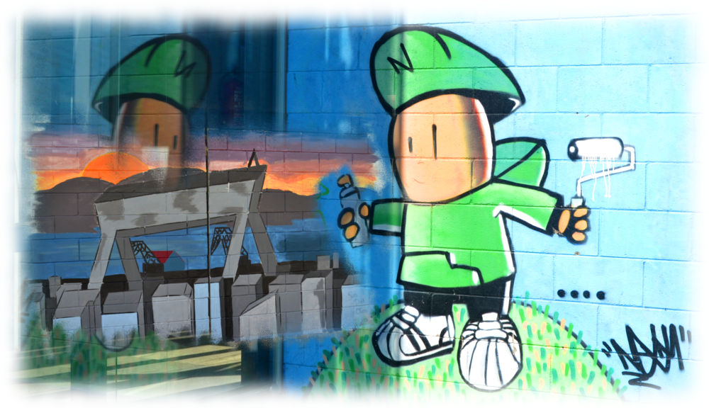 Graffiti de unos astilleros