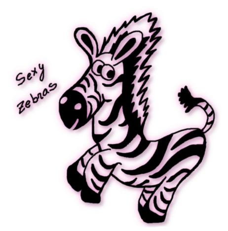Dibujo de una zebra de estilo Pop Art