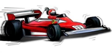 Coche de Niki Lauda en 1976. Ferrari de Formula1
