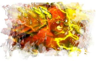 Dibujo de The Flash versión Barry Allen